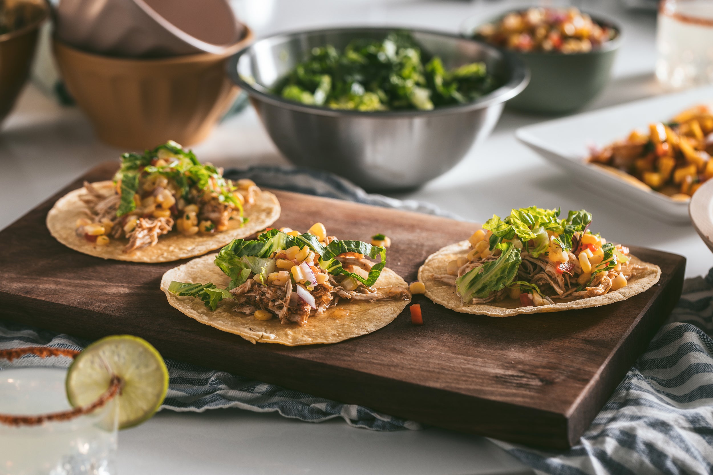 Chipotle and Honey Chicken Tacos