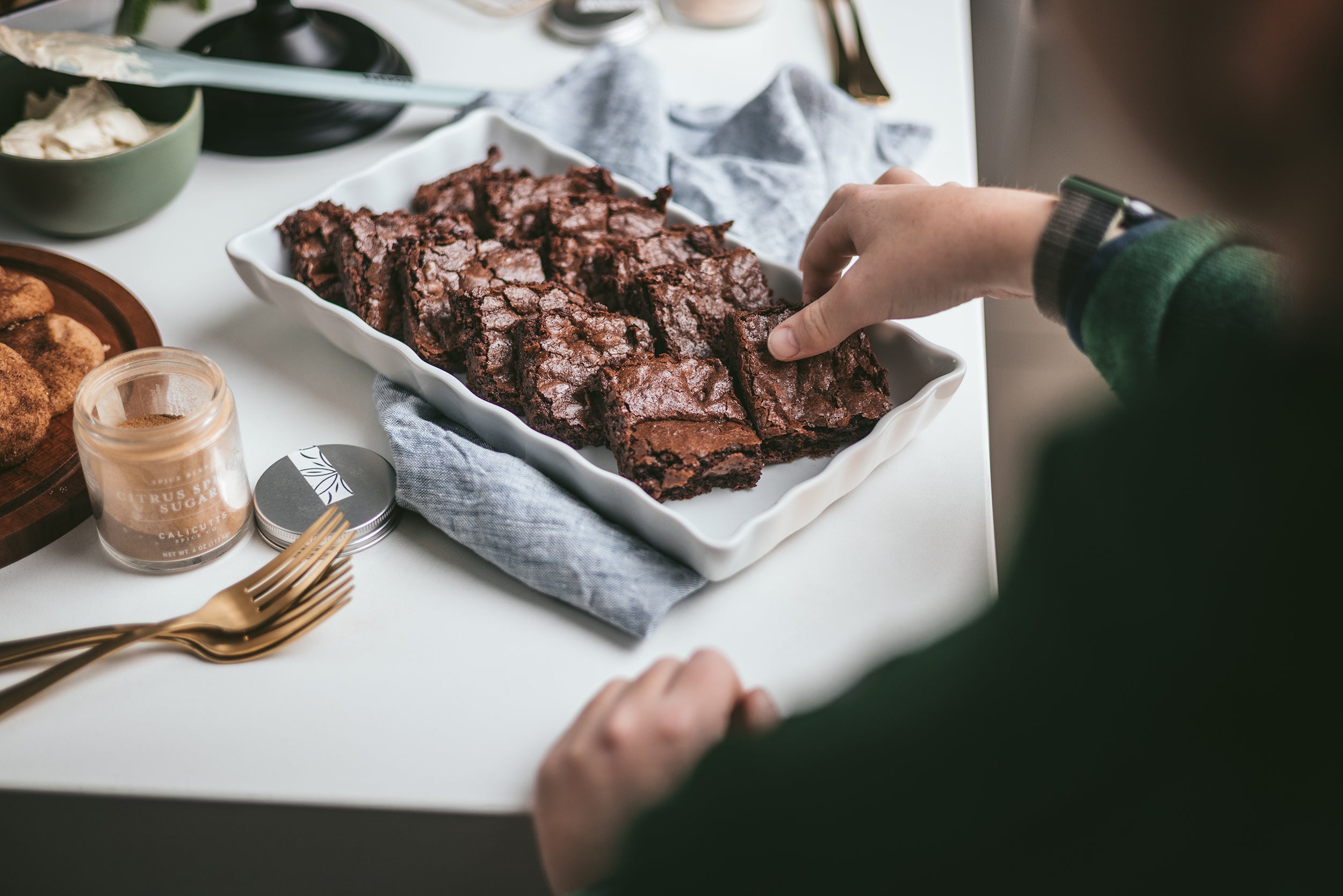 Espresso Sugar Brownies