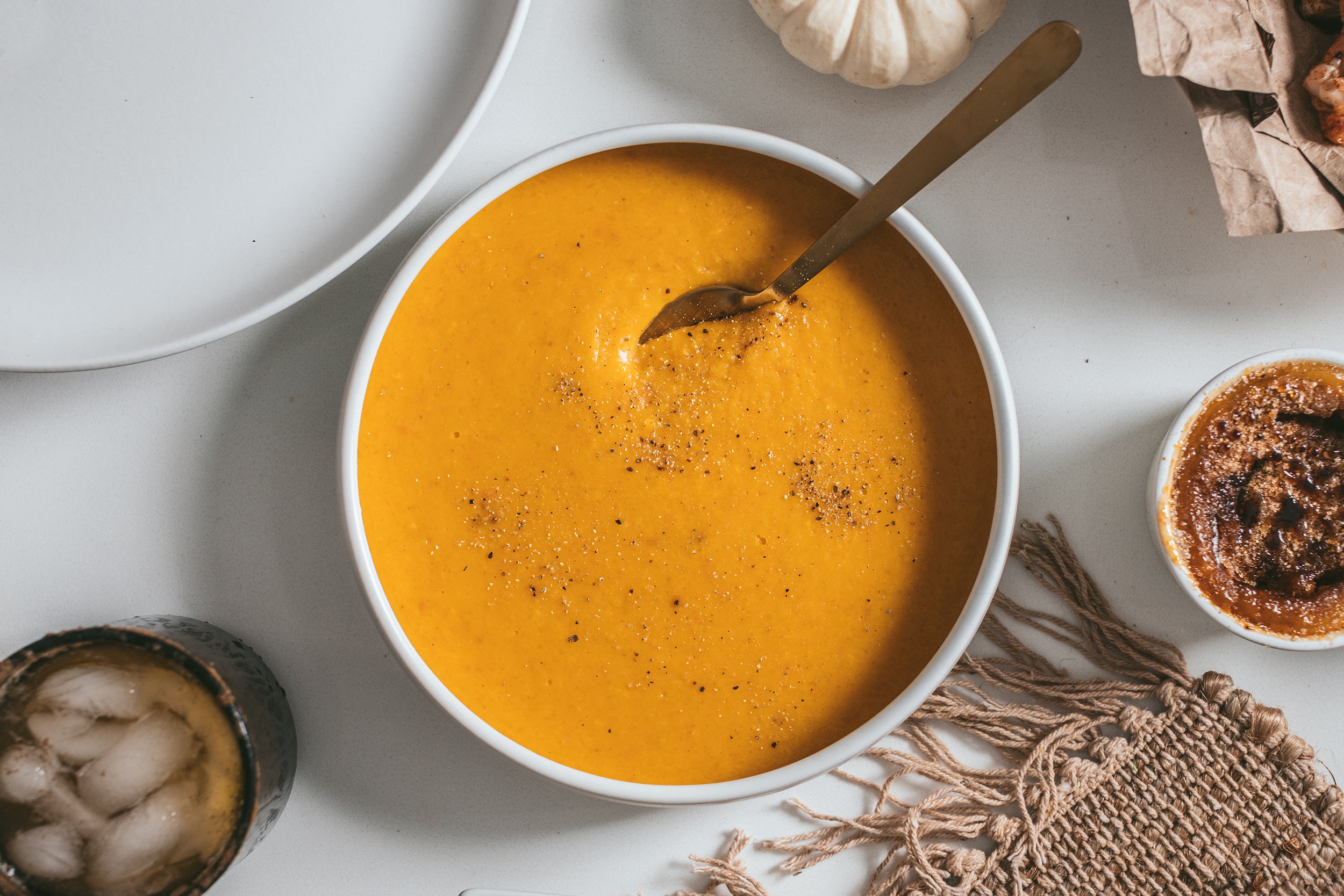 Sweet Curry Powder Butternut Squash Soup