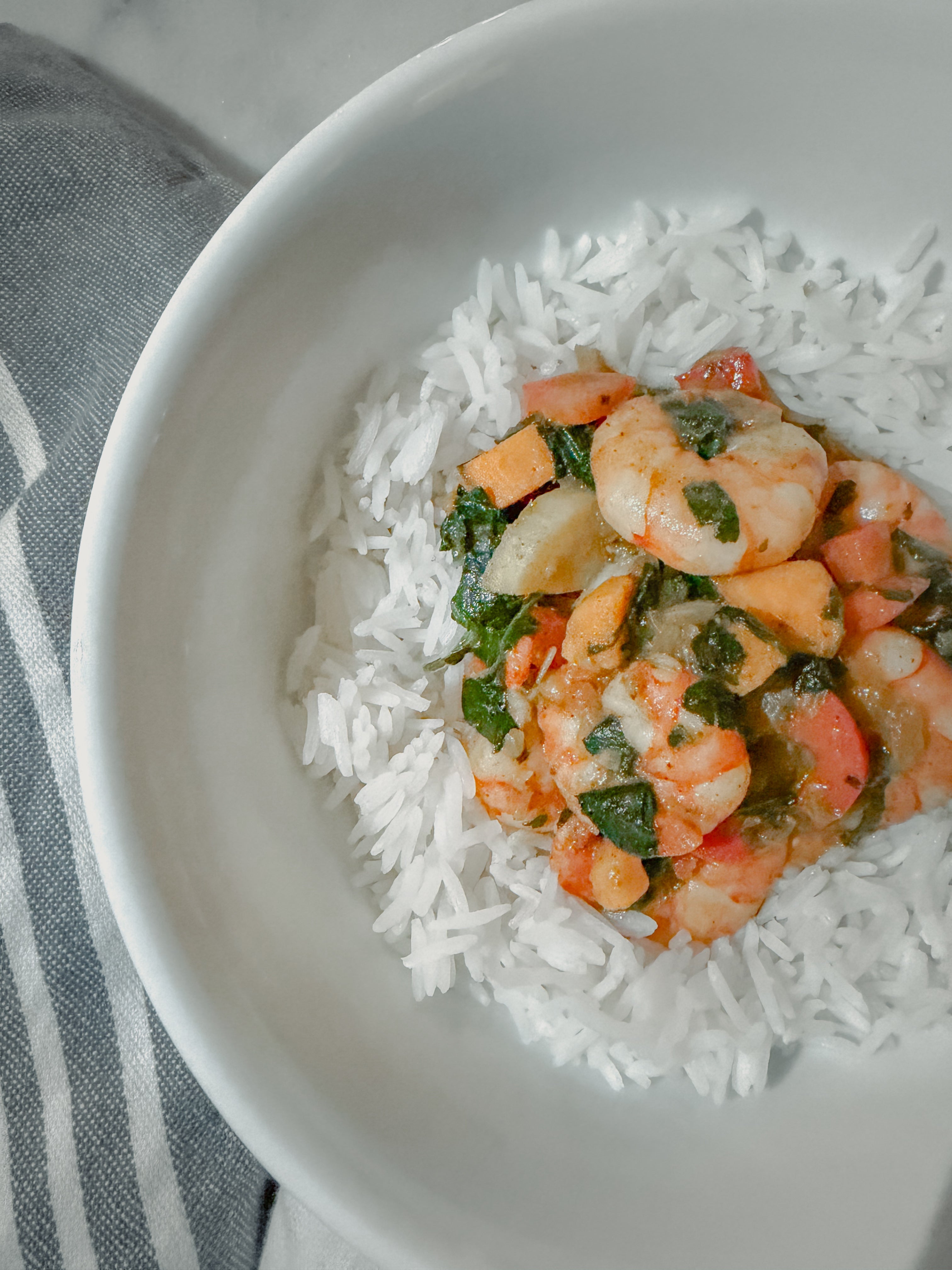 Coconut Curry Shrimp with Sweet Potato