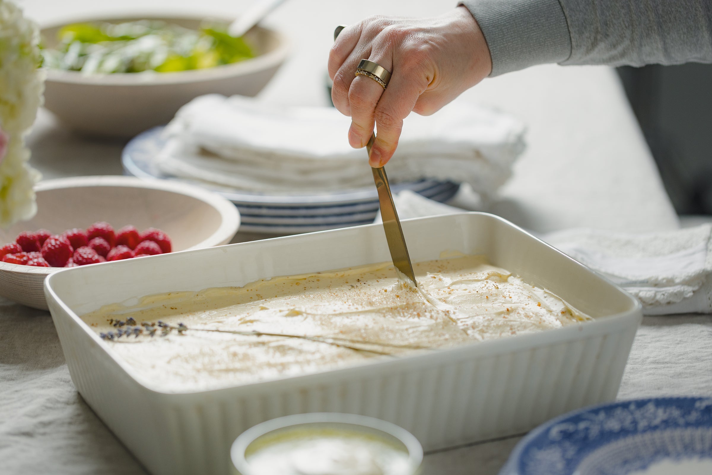 Earl Grey Tiramisu with Lemon Lavender Sugar