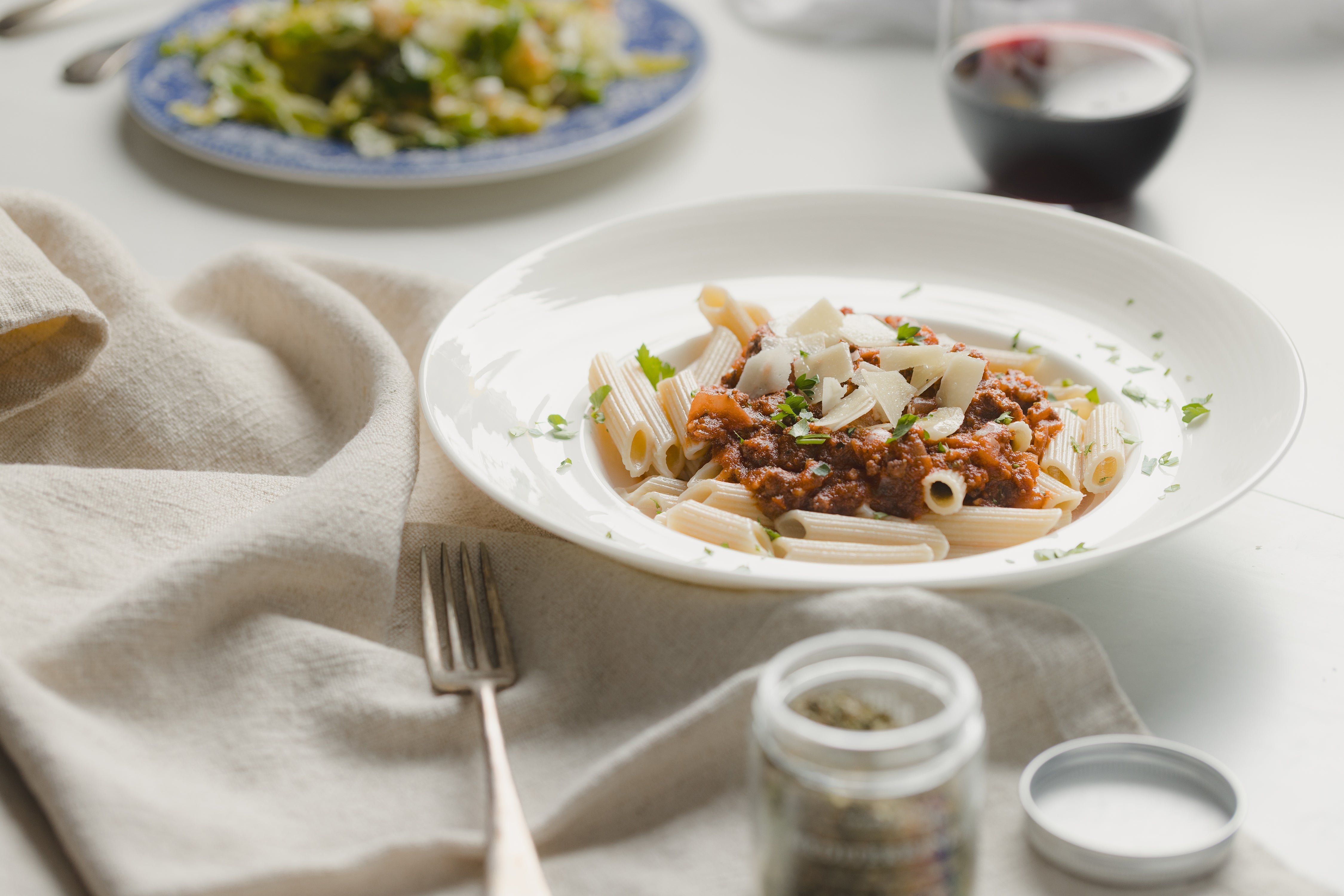 Quick Beef Ragu with Penne Pasta