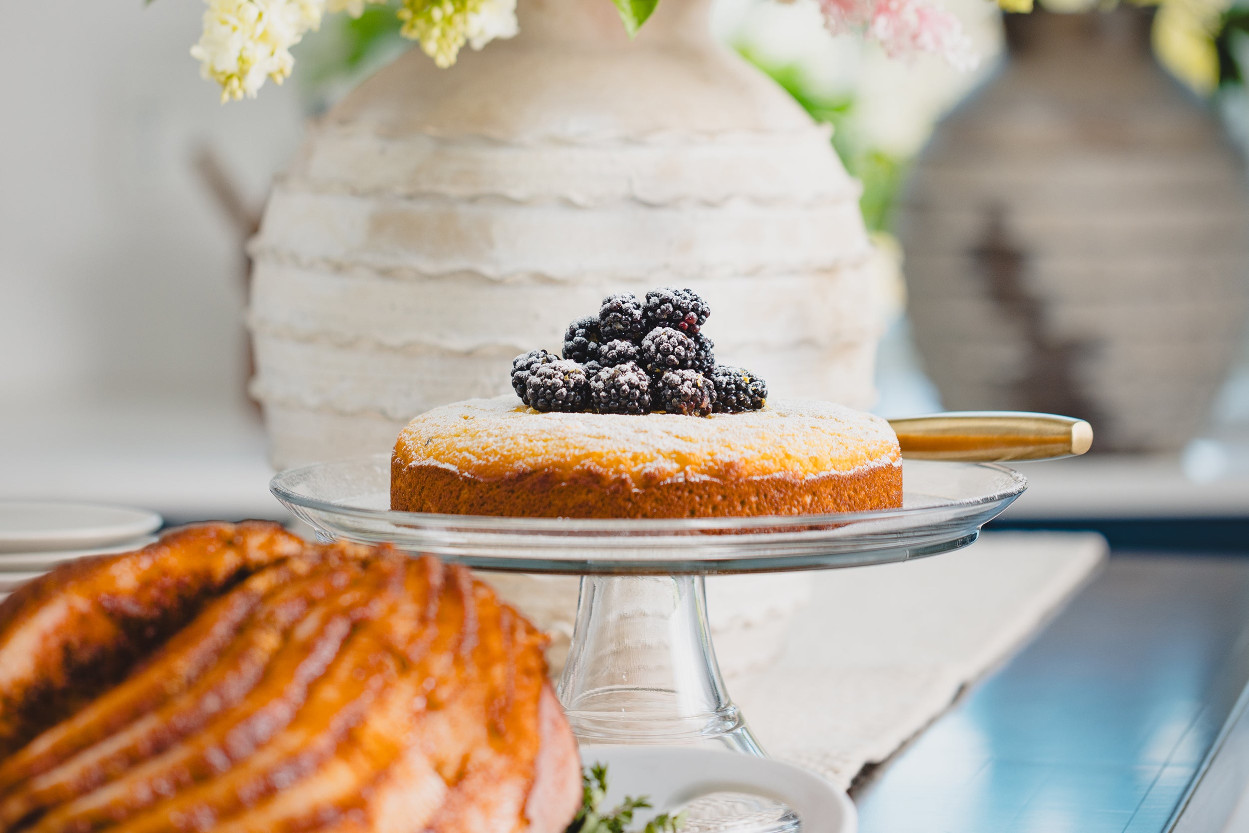 Lemon Lavender French Yogurt Cake