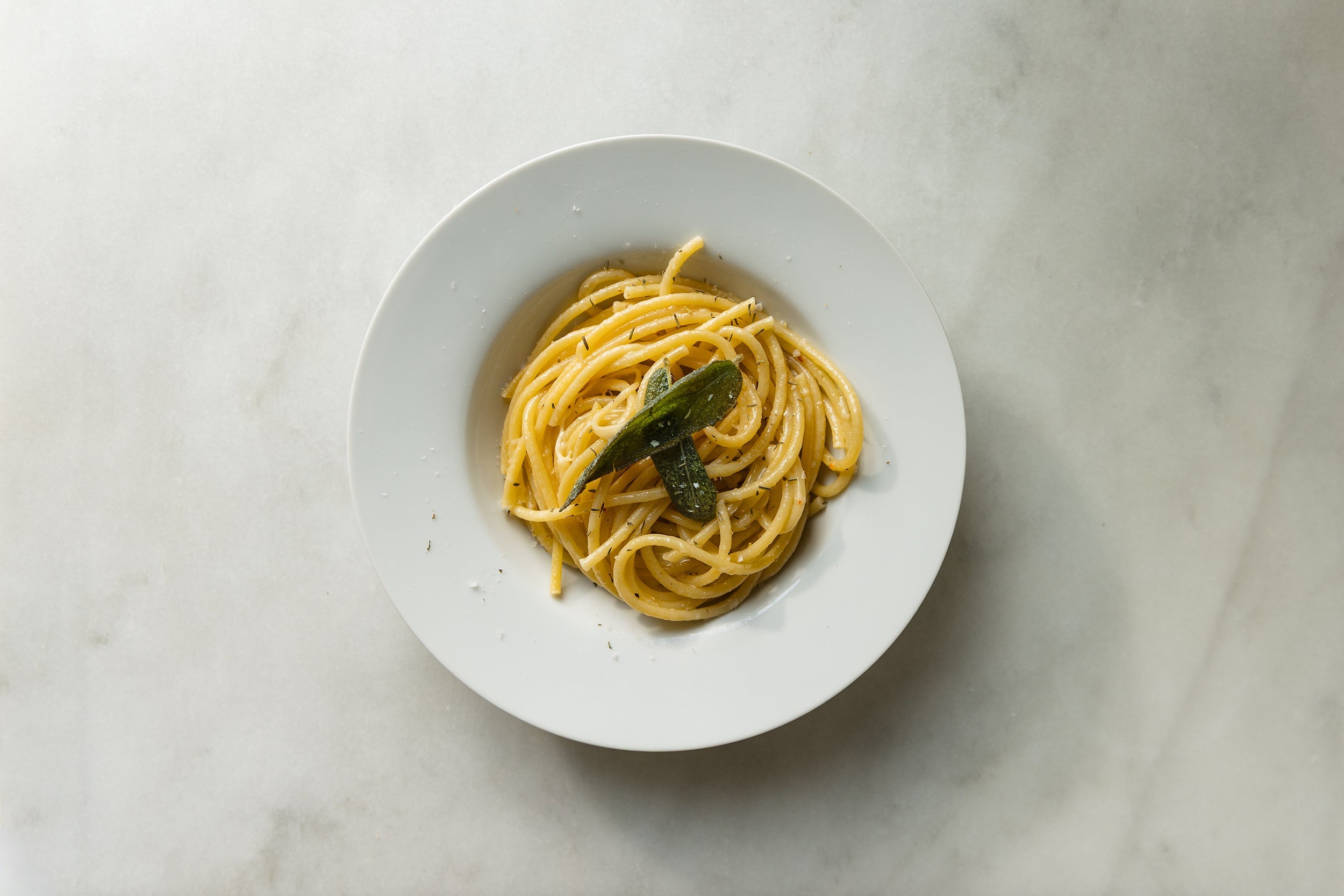 Brown-Butter Pasta with Crispy Sage and Parmesan