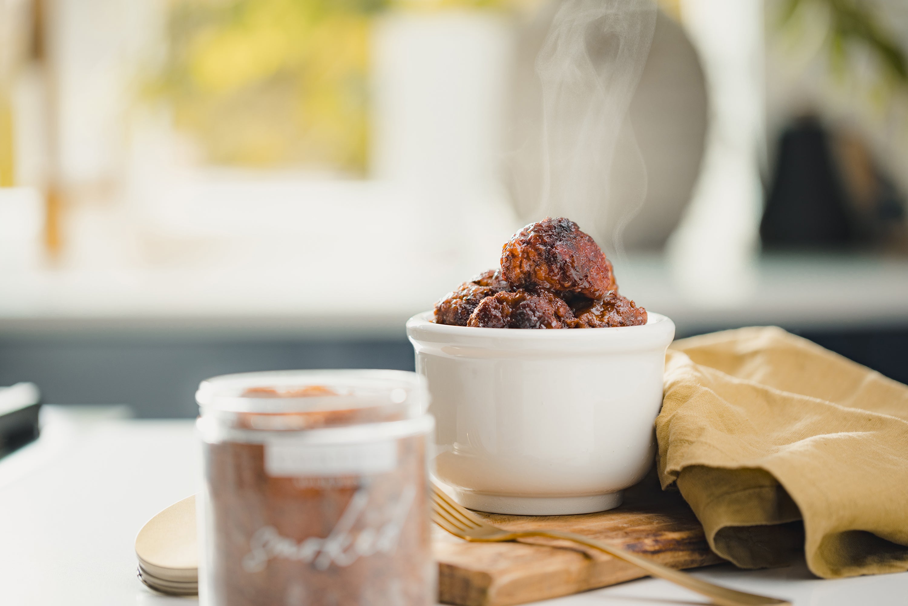 Smoky Blackberry Meatballs