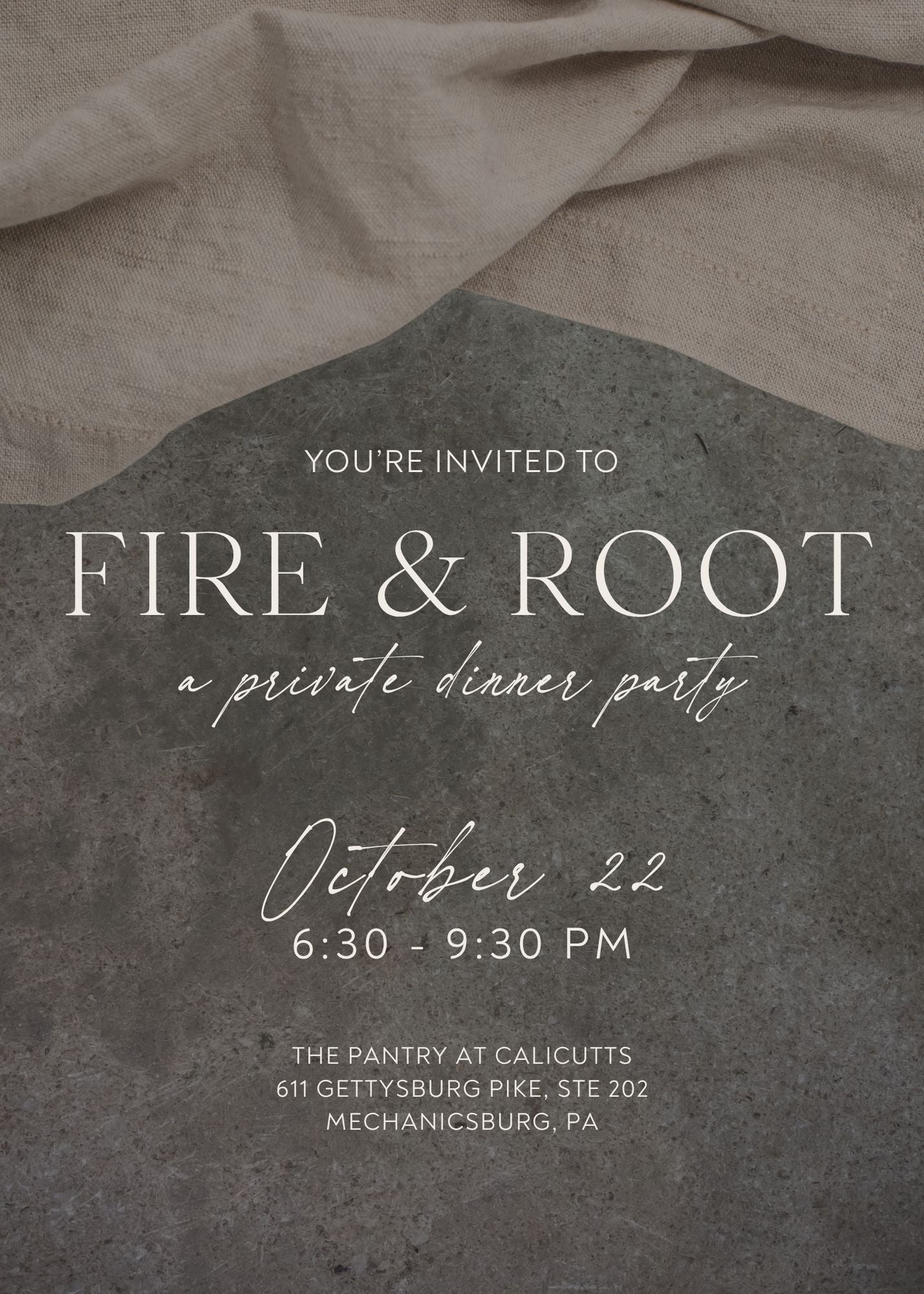 Fire & Root Dinner